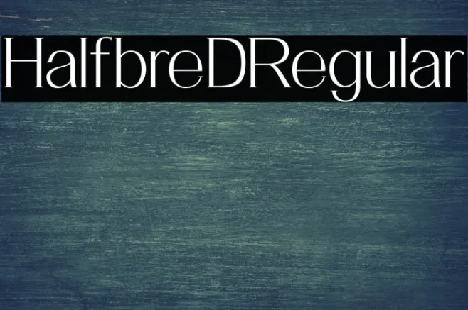 HalfbreDRegular Example 1