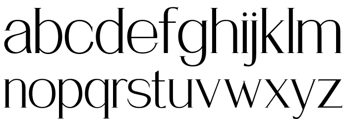 HalfbreDRegular Font LOWERCASE