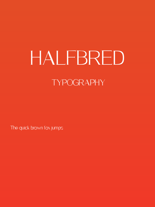 HalfbreD Poster