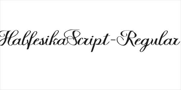 HalfesikaScript-Regular Logo