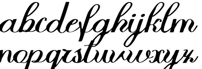 HalfesikaScript-Regular Font LOWERCASE