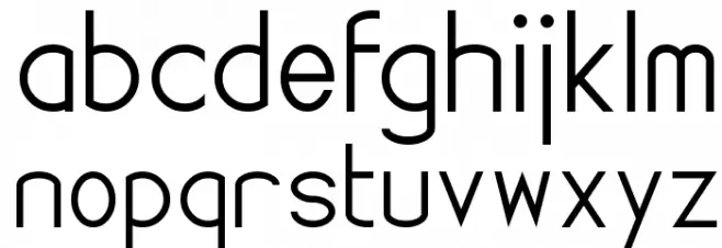 Halfmarks خط أحرف صغيرة