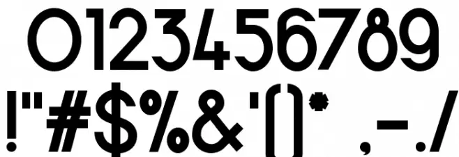 Halfmoon Bold Font OTHER CHARS