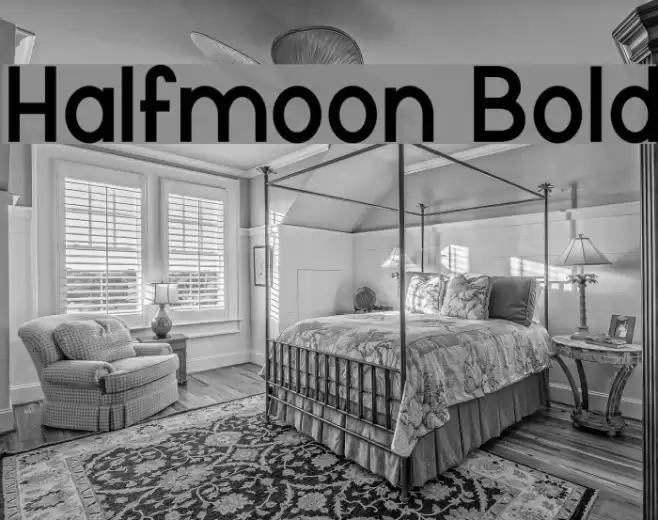 Halfmoon Bold Font examples