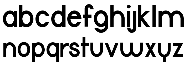 Halfmoon Bold Font LOWERCASE