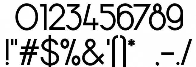 Halfmoon Font OTHER CHARS