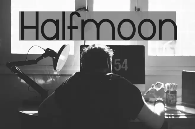 Halfmoon Font examples