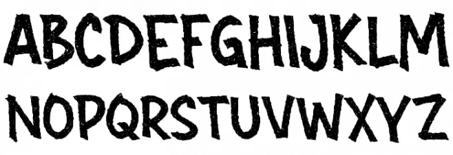 Halfroad Schriftart Groß