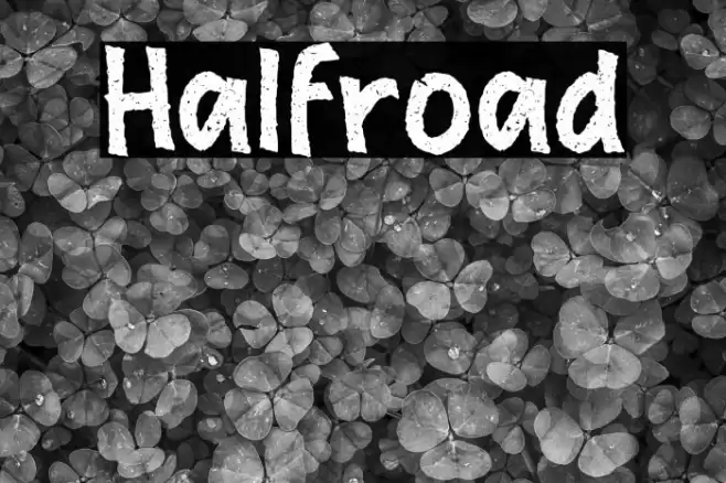 Halfroad Font examples