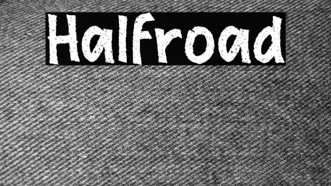 Halfroad Font examples