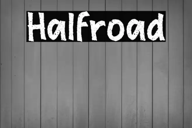 Halfroad Font examples