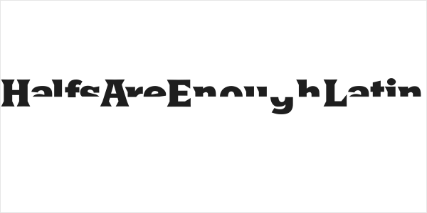 HalfsAreEnoughLatin Logo