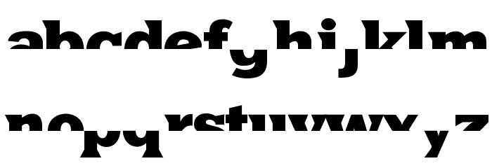 HalfsAreEnoughLatin Font LOWERCASE