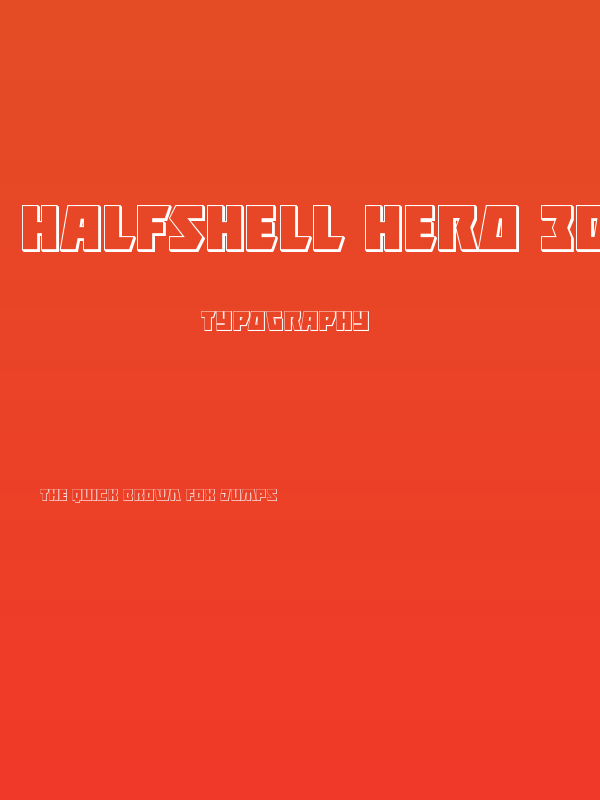 Halfshell Hero 3D Regular Poster