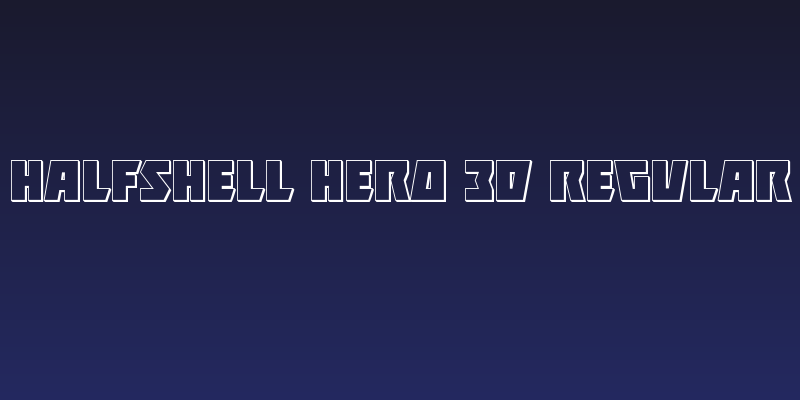 Halfshell Hero 3D Regular Social Header