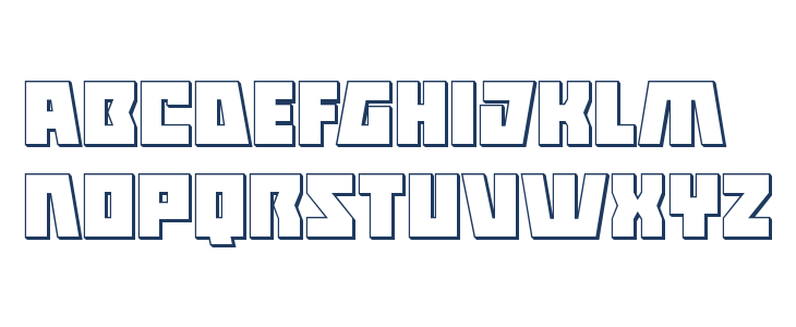 Halfshell Hero 3D Regular Lowercase