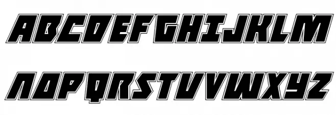 Halfshell Hero Academy Italic Fuentes MAYÚSCULAS