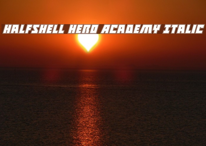 Halfshell Hero Academy Italic Example 1