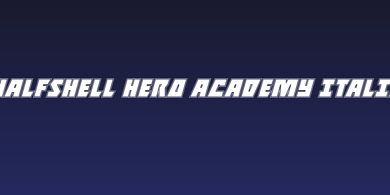 Halfshell Hero Academy Italic Social Header