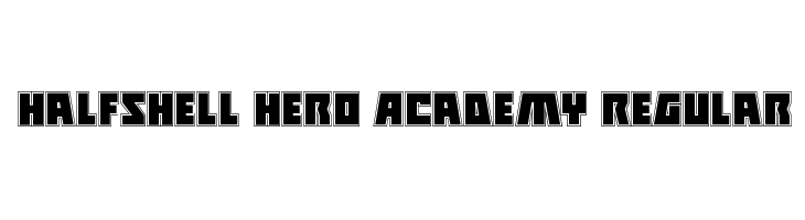 Halfshell Hero Academy Regular  Frei Schriftart Herunterladen