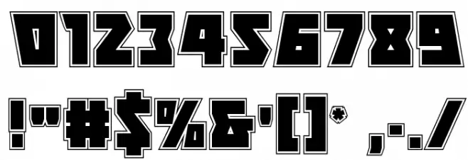 Halfshell Hero Academy Regular Font OTHER CHARS