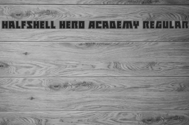 Halfshell Hero Academy Regular Font examples