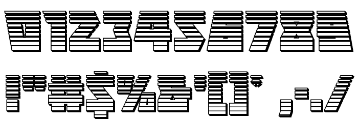 Halfshell Hero Chrome Regular Font OTHER CHARS