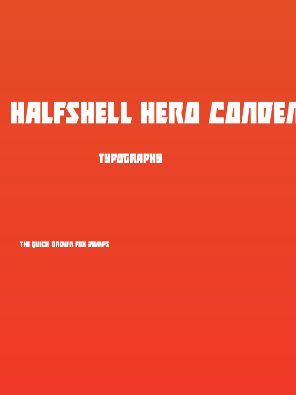 Halfshell Hero Condensed Poster