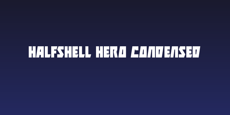 Halfshell Hero Condensed Social Header
