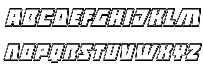 Halfshell Hero Engraved Italic Font LOWERCASE