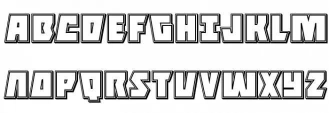 Halfshell Hero Engraved Regular Шрифта ВЕРХНИЙ