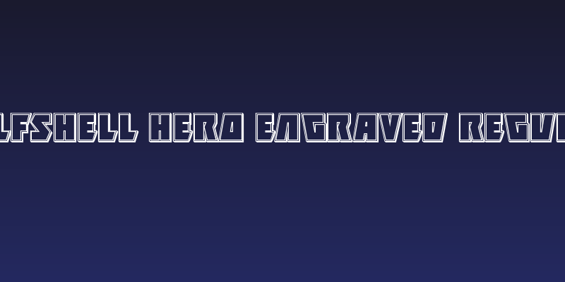 Halfshell Hero Engraved Regular Social Header