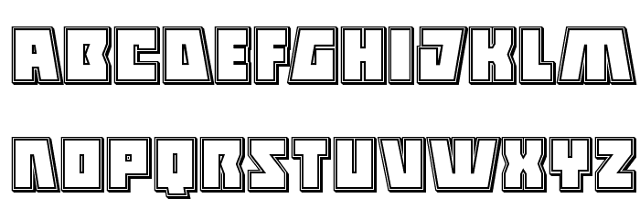 Halfshell Hero Engraved Regular Font LOWERCASE