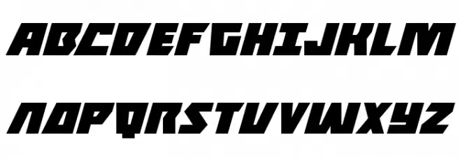 Halfshell Hero Expanded Italic خط أحرف كبيرة