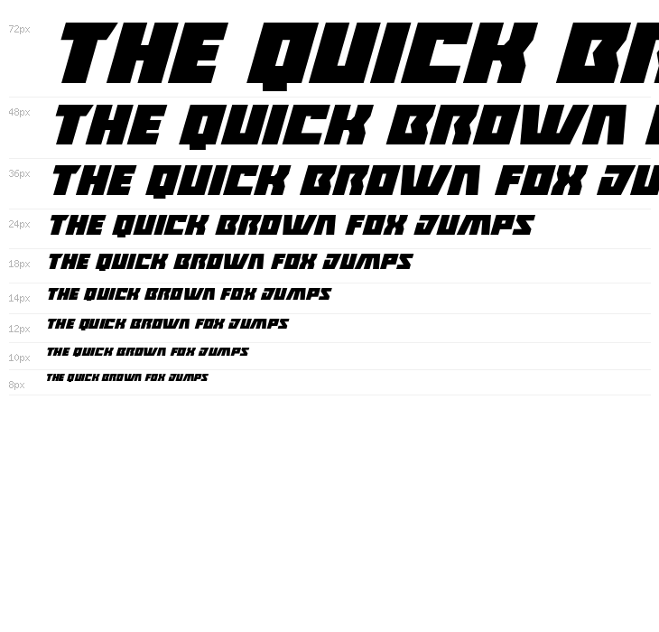 Halfshell Hero Expanded Italic Waterfall