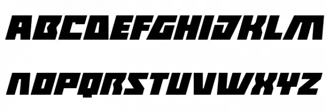 Halfshell Hero Expanded Italic Schriftart Kleinbuchstaben
