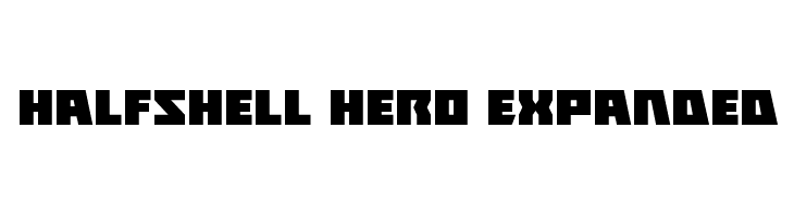 Halfshell Hero Expanded  フリーフォントのダウンロード