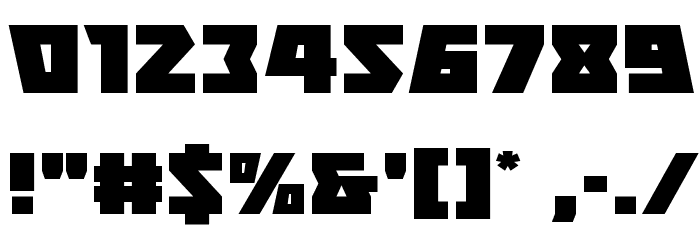 Halfshell Hero Expanded Font OTHER CHARS