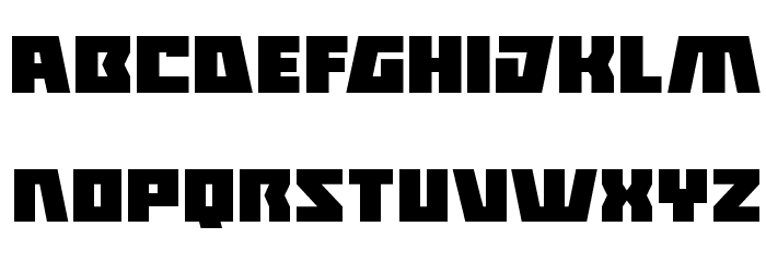 Halfshell Hero Expanded Font LOWERCASE