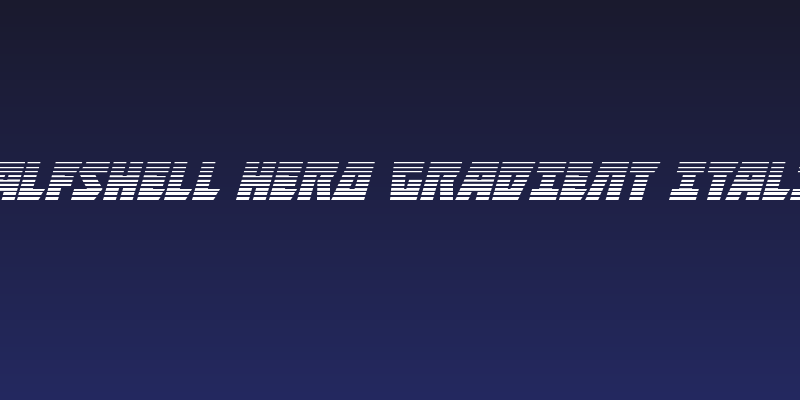 Halfshell Hero Gradient Italic Social Header