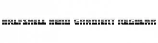 Halfshell Hero Gradient Regular  नि: शुल्क फ़ॉन्ट्स डाउनलोड