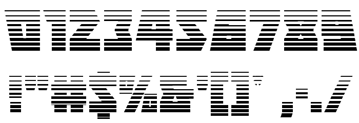Halfshell Hero Gradient Regular Font OTHER CHARS