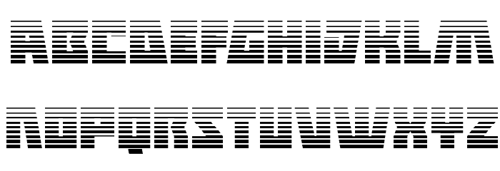 Halfshell Hero Gradient Regular Font LOWERCASE
