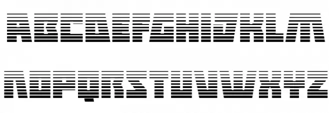 Halfshell Hero Gradient Regular 字体 小写