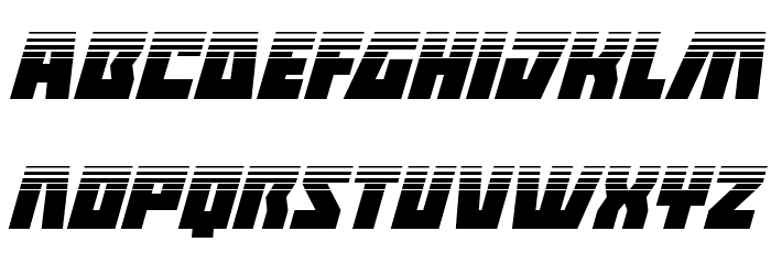 Halfshell Hero Half-Tone Italic Font LOWERCASE