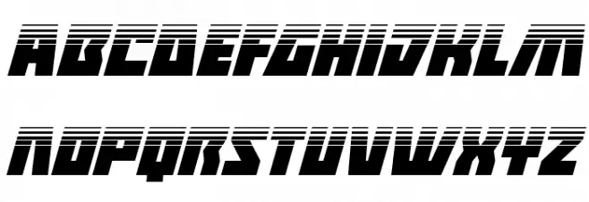 Halfshell Hero Half-Tone Italic 字体 小写