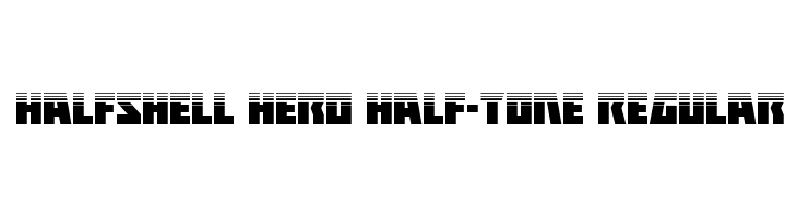 Halfshell Hero Half-Tone Regular  Fuentes Gratis Descargar