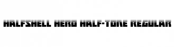 Halfshell Hero Half-Tone Regular  नि: शुल्क फ़ॉन्ट्स डाउनलोड
