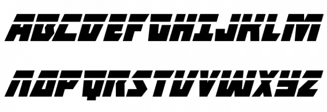 Halfshell Hero Laser Italic Fuentes MAYÚSCULAS