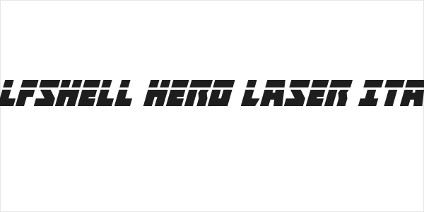 Halfshell Hero Laser Italic Logo